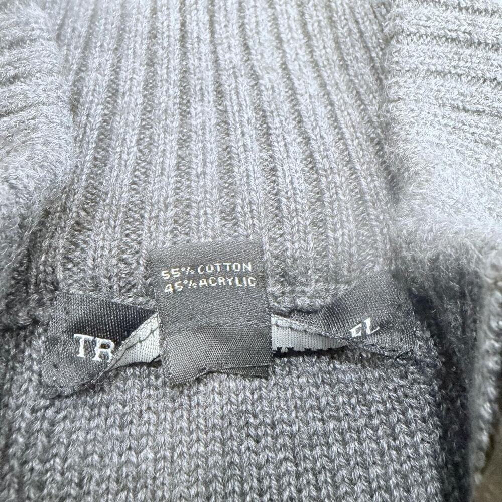 Bundle 2 Tricots St Raphael Mens Sweater Sherpa Lined 1/4 Button Mock Neck Sz XL - Picture 11 of 16